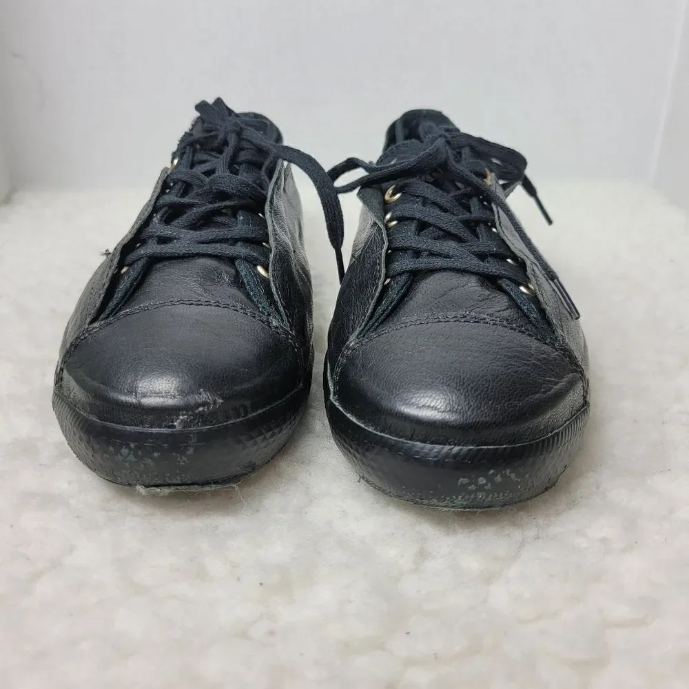 Converse C T All Star High Line Shroud Ox Women's Sneaker Size 8 Black Leather